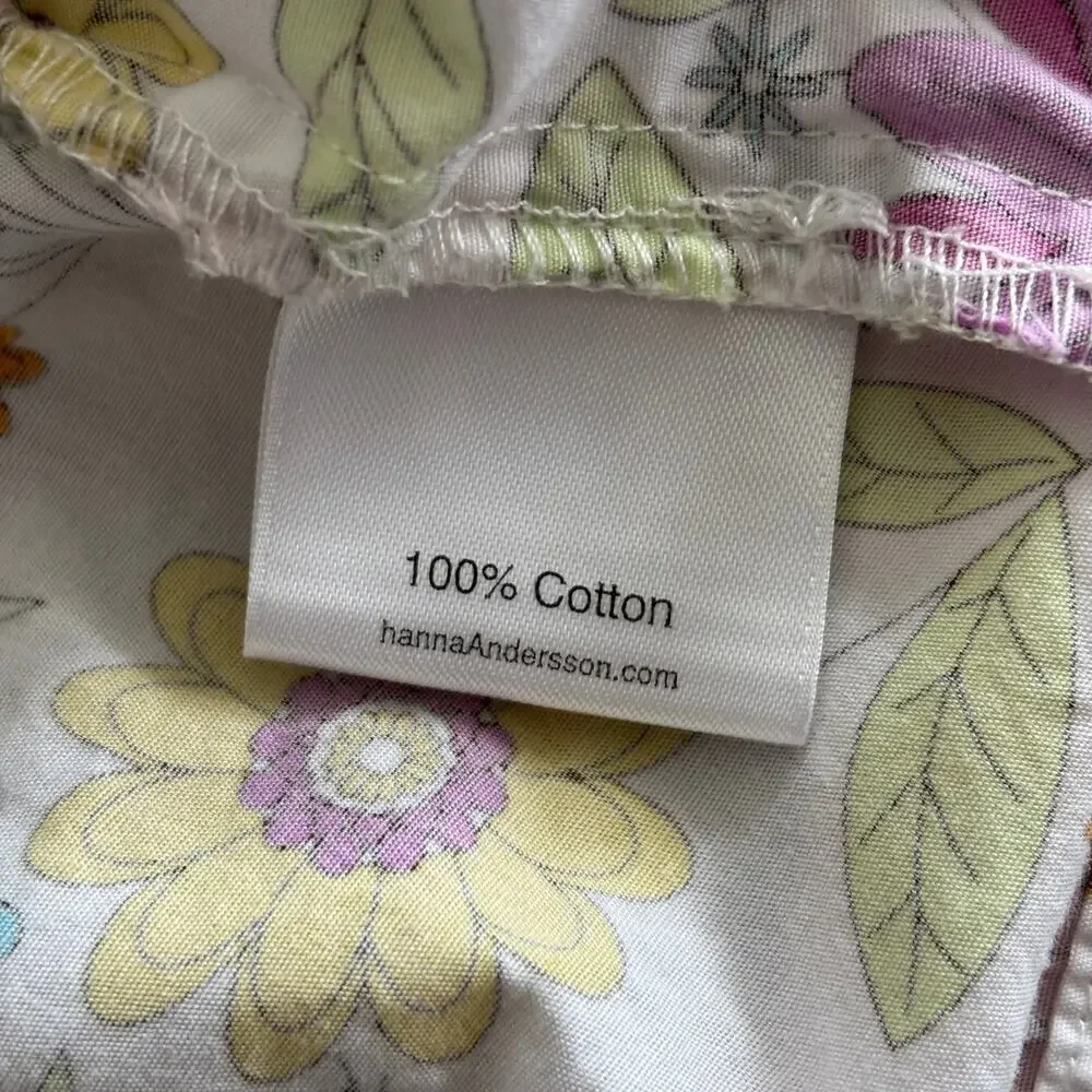 Hanna Andersson Girls Flower Print Pillowcase Dress Multi - Size: 130 (8)